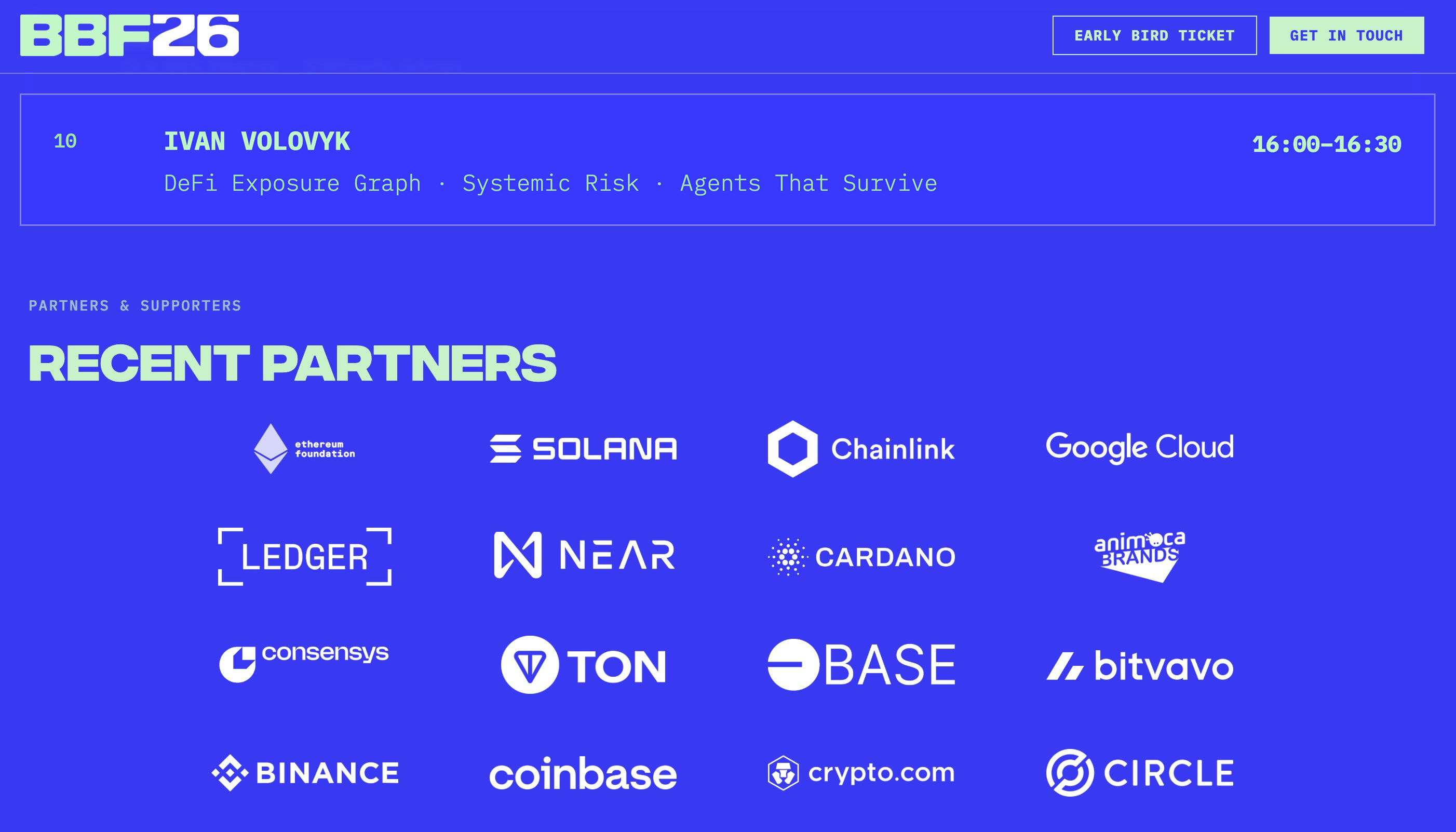 Berlin Blockchain Festival — Speaker